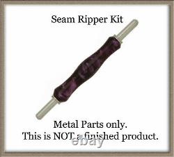 Seam Ripper Or Stiletto Handle Kit Wood Turning Lathe Woodturning Chrome or Gold