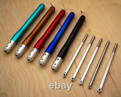 Simple Woodturning Tools 5 Tool Mid-Size Carbide Wood Lathe Turning Tools Set