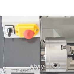 Small Metal Lathe WM210V Brushless Precision Instrument Machining Lathe 110V