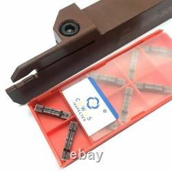 Spring Steel Grooving Turning Tool Holder Carbide Inserts Lathe Cutter CNC Tools