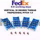 Turning Threading Lathe Indexable Turning Threading For 30 Degree Tr1.5 45pcs