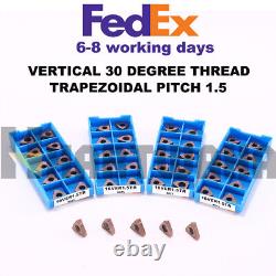 TURNING THREADING LATHE INDEXABLE TURNING THREADING For 30 Degree TR1.5 45PCS