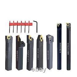 Turning Holders 7 Sets 5/8 Shank Lathe Turning Tool Holders with Indexable C