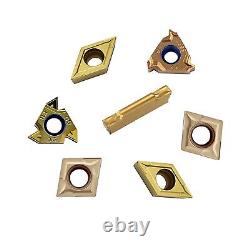 Turning Holders 7 Sets 5/8 Shank Lathe Turning Tool Holders with Indexable C