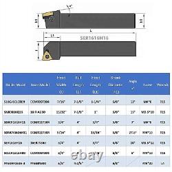 Turning Holders 7 Sets 5/8 Shank Lathe Turning Tool Holders with Indexable C