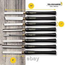 Turning Tools Essentials 8 Piece Lathe Chisel Set For The Beginner To Intermedia