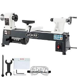 UOKRR Benchtop Wood Lathe 10 x 18 Machine 5 Variable Speeds 500-3200RPM