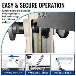 UOKRR Benchtop Wood Lathe 10 x 18 Machine 5 Variable Speeds 500-3200RPM