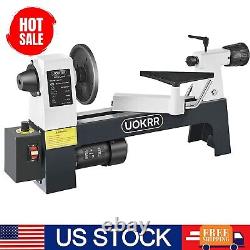 UOKRR Mini Wood Lathe for Woodworking 8 x 12 Wood Turning Lathe 1/3HP 750-3200