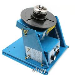 US 110V Rotary Welding Positioner Turntable Table 2.5 3 Jaw Lathe Chuck 2-20RPM