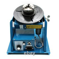 US 110V Rotary Welding Positioner Turntable Table 2.5 3 Jaw Lathe Chuck 2-20RPM