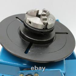 US 110V Rotary Welding Positioner Turntable Table 2.5 3 Jaw Lathe Chuck 2-20RPM