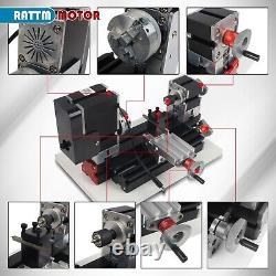 US? 60W Mini Lathe 12000rpm Micro Machine Tool for Hobbyist Woodworking Craft