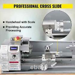 VEVOR 1100W Metal Lathe Machine 8.7×29.5 Variable Speed LED Brushless Tool