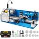 Vevor Bench Top Mini Metal Lathe 7x14 Variable Speed Milling Machine With A Lamp