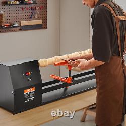 VEVOR Benchtop Wood Lathe, Power Wood Turning Lathe 14 in x 40 in 0.5 HP 370W