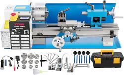 VEVOR Mini Metal Lathe, 7X14, Benchtop Metal Lathe, 550W Variable Speed 2250 R