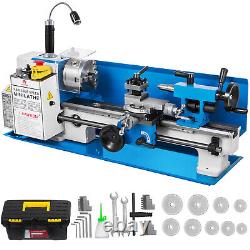 VEVOR Mini Metal Lathe 7X14 Metalworking Machine Variable Speed 2250RPM withLamp