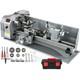 Vevor Mini Metal Lathe 8.7 × 29.5 Metalworking Machine Metal Gears 1100w