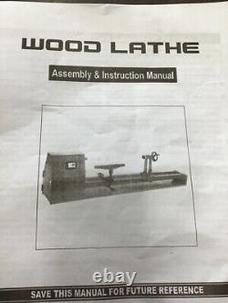 VEVOR Wood Lathe 14x40 Power Wood Turning 1/2HP 4 Speed (1069846)