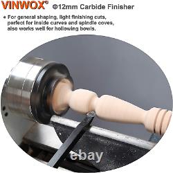 VINWOX 20 Full Size 4 PCS Carbide Wood Lathe Turning Tool Set, Carbide Lathe Tu