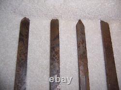 Vintage Buck Bros. 8 Piece Wood Turning Chisel Tool Set 16 Long New In Box