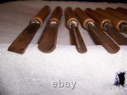 Vintage Buck Bros. 8 Piece Wood Turning Chisel Tool Set 16 Long New In Box