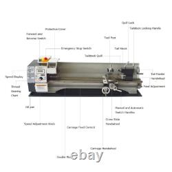 WM210VI Precision Metal Lathe Inch Thread Bench Lathe Brushless Motor 832