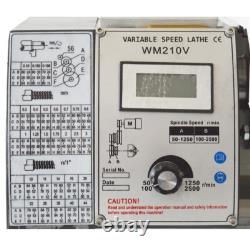 WM210VI Precision Metal Lathe Inch Thread Bench Lathe Brushless Motor 832