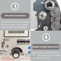 WM210V Inch Precision Metal Bench Lathe 824 1100W Wookdworking