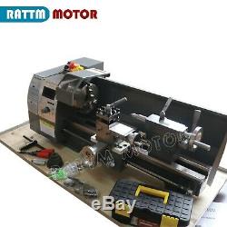 WM210V Metal Lathe Machine Thread Jade Metal Wood Turning 750W Brushless Motor