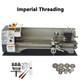Wm210v Precision Metal Lathe Teaching Lathe Imperial Threads 110v 1100w