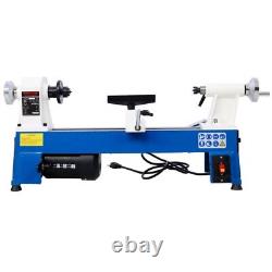 Wood Lathe 10 X 18 Wood Turning Benchtop Lathe Machine 5 Variable Speeds 1/2HP