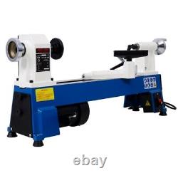 Wood Lathe 10 X 18 Wood Turning Benchtop Lathe Machine 5 Variable Speeds 1/2HP