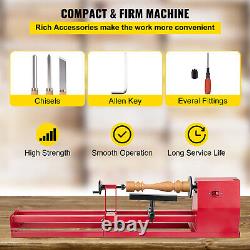 Wood Lathe 14 x 40 Benchtop Power Wood Turning Lathe 375W 4 Speed