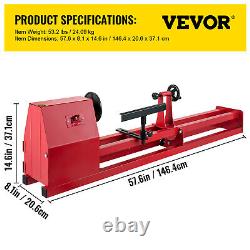 Wood Lathe 14 x 40 Benchtop Power Wood Turning Lathe 375W 4 Speed