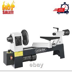 Wood Lathe for Woodworking 8 x 12 Wood Turning Lathe 1/3HP, 750-3200 rpm