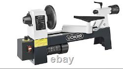 Wood Lathe for Woodworking 8 x 12 Wood Turning Lathe 1/3HP, 750-3200 rpm