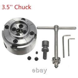 Wood Turning Chuck 8TPI Thread Wood Lathe Chuck Accessory New Reversible 3.5 In