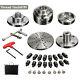 Wood Turning Lathe Chuck Kit 3.75inch Self-centering 4-jaw Lathe Accessory