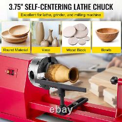 Wood Turning Lathe Chuck Kit 3.75inch Sets Self-centering Wood Lathe Accessory