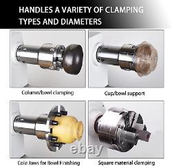 Wood Turning Lathe Nickel Plated Chuck and Laser Etched Jaw Set Wrench4 Jaw