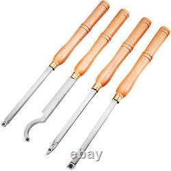 Wood Turning Tools for Lathe, Carbide Lathe Tools 4 PCS, Turning Lathe Chisels