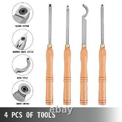 Wood Turning Tools for Lathe, Carbide Lathe Tools 4 PCS, Turning Lathe Chisels