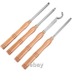 Wood Turning Tools for Lathe, Carbide Lathe Tools 4 PCS, Turning Lathe Chisels