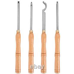 Wood Turning Tools for Lathe, Carbide Lathe Tools 4 PCS, Turning Lathe Chisels