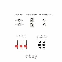 Woodturning Carbide Lathe Tools, 17 Full Size Wood Turning Tool Set of 3 Rou