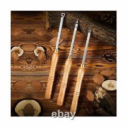 Woodturning Carbide Lathe Tools, 17 Full Size Wood Turning Tool Set of 3 Rou