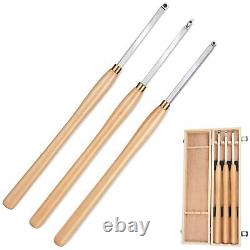 Woodturning Carbide Lathe Tools, 23.7 Size Wood Turning Tool Set of 3 Roughe