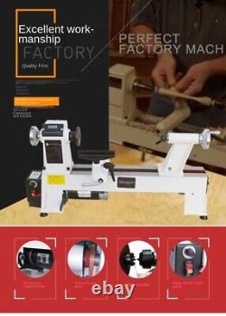 Woodworking Lathe Home Multi-function Small Turning Machine with Turning Tool